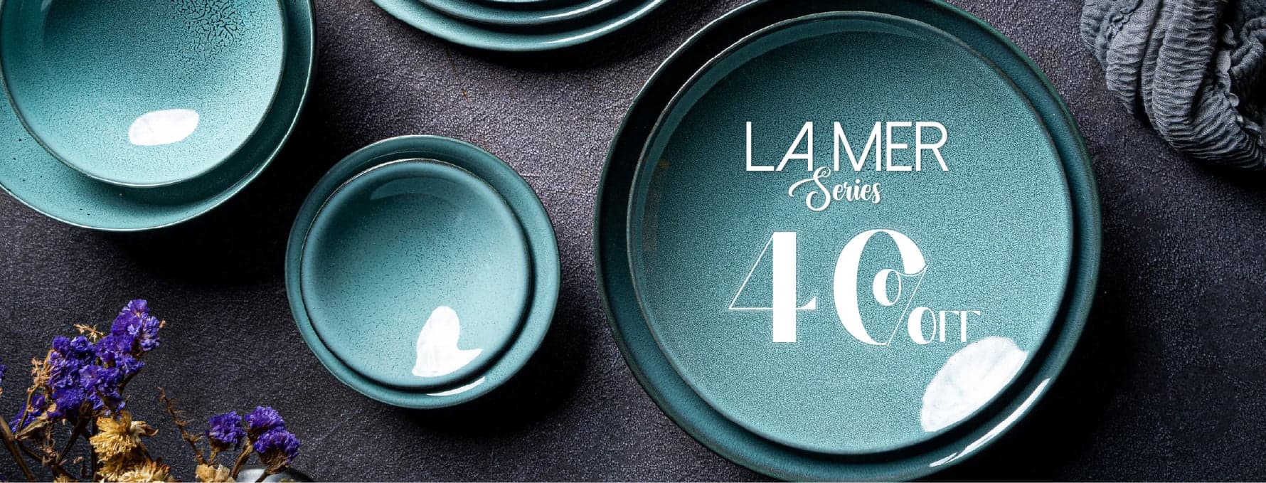 La Mer in sea-glass green.