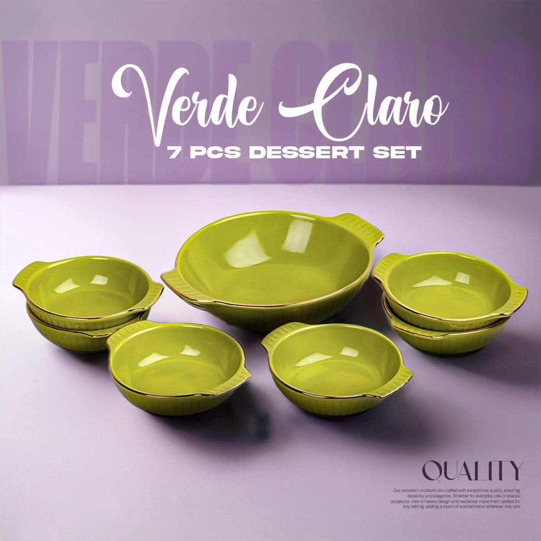 Verde Claro Dessert Bowl - 7 Pcs Set