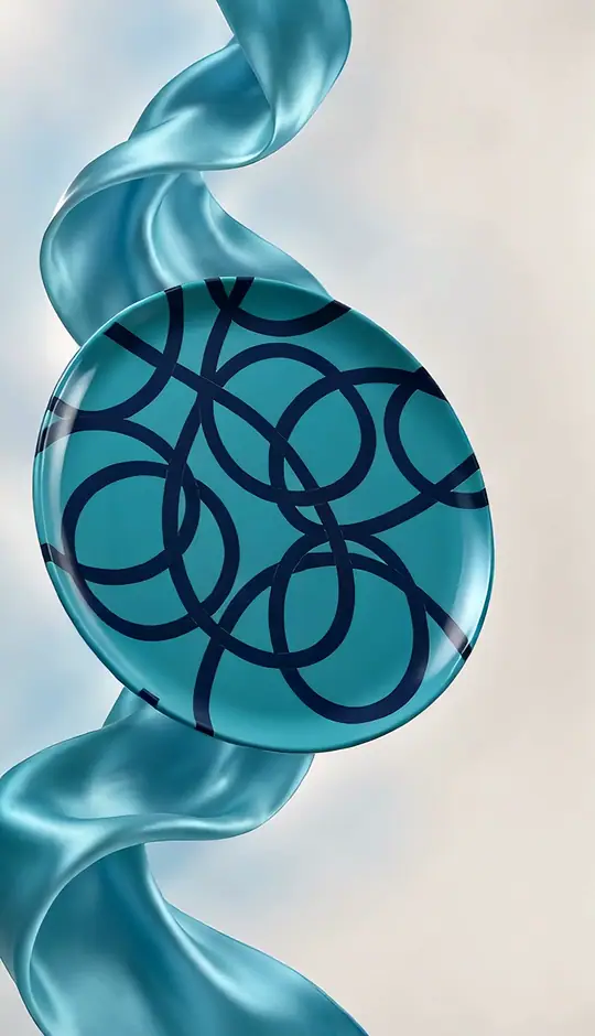 Imperfection Lido silk and dinnerware