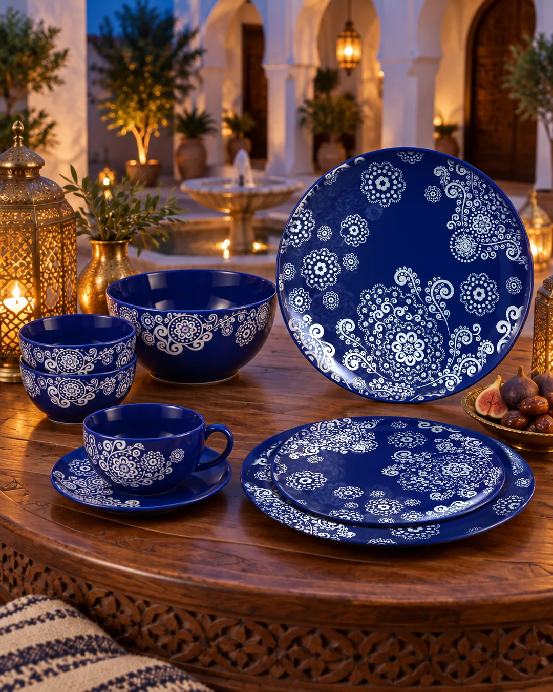 Royal Indigo Dinner Set