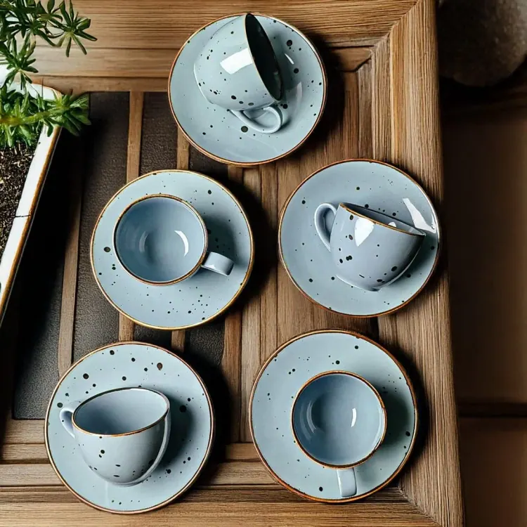 Sigma Sky - 12 Pcs Tea Set (200 ML Cup)
