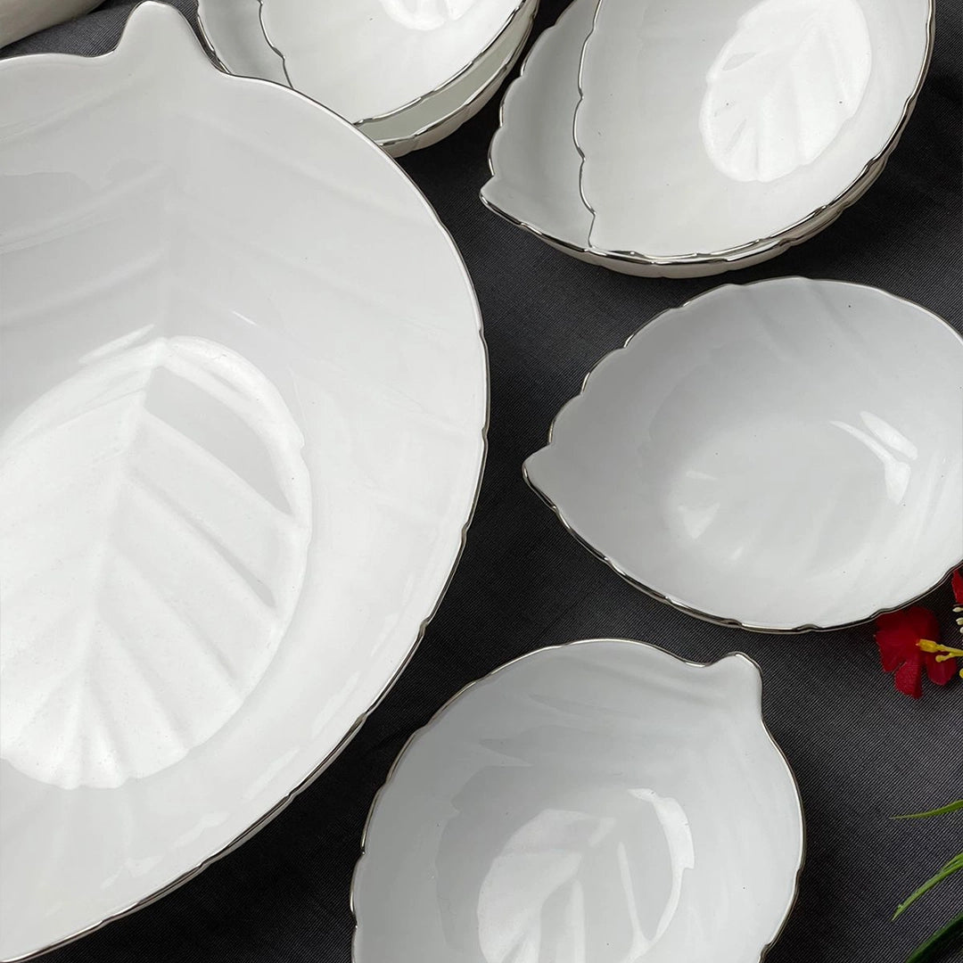 Ivory Petals -  7 Pcs Dessert Set